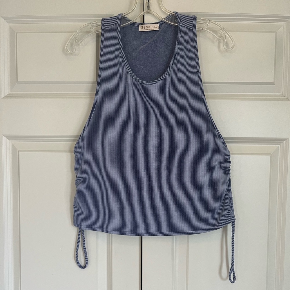 Women's Ethereal Drawstring Tank Top, Size Large